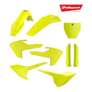 Polisport: Polisport Kit Husqvarna TC/FC '16-'18 Flow Yellow (Includes Fork Guards)