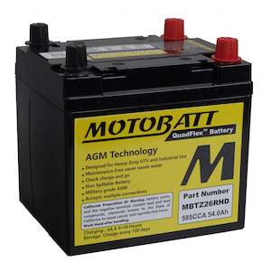 Motobatt: Motobatt Battery Quadflex AGM - MBTZ26RHD