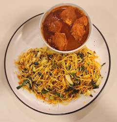 Takeaway food: Harishchandra noodle with Mrs.Chfs Special chicken curry