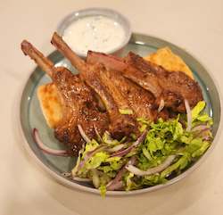 Grilled Lamb with Mint Yogurt