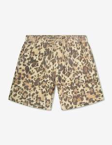 Clothing wholesaling: Burbank Holiday Short - Sand Leopard