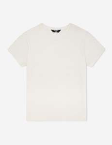 Hemp V Neck Tee - White