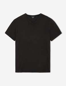 Hemp V Neck Tee - Black