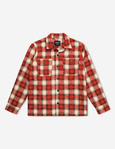 Clothing wholesaling: Nomad Overshirt Heavy Flannel - Red/Natural