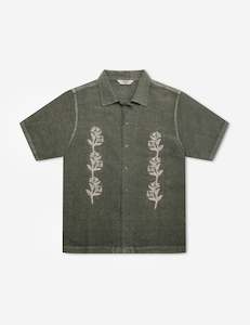 Huck Short Sleeve Shirt - Thyme