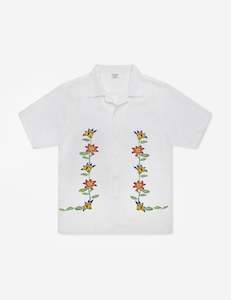 Dahlia Short Sleeve Short - Vintage White