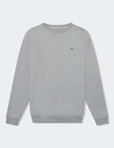 Simple Fleece Crew - Grey Marle