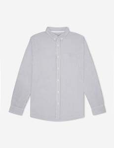 Oxford Long Sleeve Shirt - White Stripe