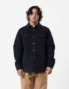 Quilted Cord Jacket - Navy