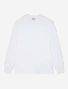 Clothing wholesaling: Heavy Weight Longsleeve Tee - White