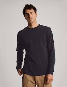 Heavy Weight Longsleeve Tee - Washed Black