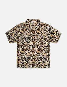 Clothing wholesaling: Zed Bowler Shirt - Sand Leopard Print