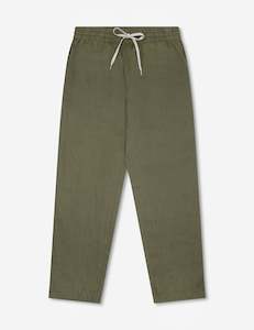 Burbank Linen Pant - Fatigue