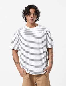 Vanders Breton Stripe Tee - Black White