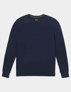 Clothing wholesaling: Smith Long Sleeve Waffle - Navy