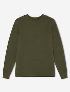 Smith Long Sleeve Waffle - Fatigue