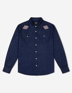 Clothing wholesaling: Western Shirt - Raw Blue