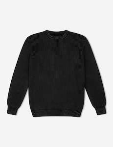 Clothing wholesaling: Fisher Chunky Organic Knit - Black