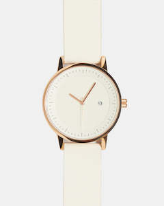 Clothing wholesaling: Earl 42mm Watch - White/Gold