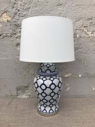 Blue & white lamp