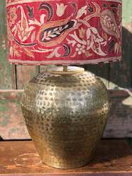 Homewares: Etched Gold Bronze Lampbase