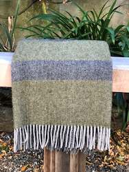 Brunswick Olive Wool Throw