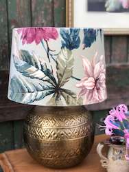 Homewares: Etched Brass Look Lamp Base