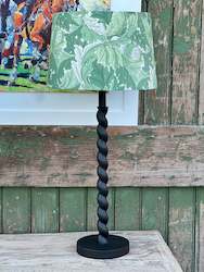 Twist Black Lamp Base