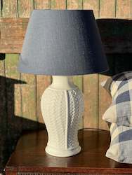 Ceramic Basketweave Lamp