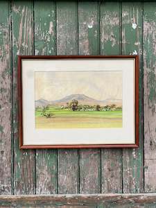 'Green Landscape' Watercolour Print