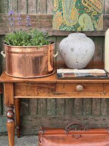 Vintage Copper & Brass Coal Bucket