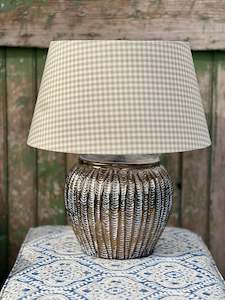 Golden Ribbed Lamp