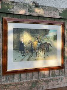 Homewares: Antique Walnut Framed Samuel Waller Print