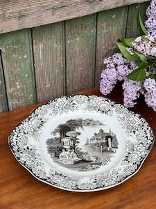 Ironstone Victorian Ashet