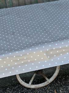 Taupe Dotty Oilcloth