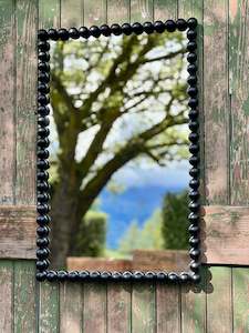 Black Bobbin Mirror