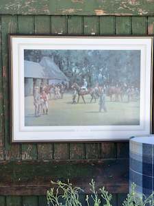 Homewares: Framed Horse Racing Print