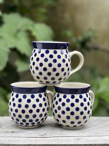 Homewares: Large Polishware Round Mug 'Spotty'