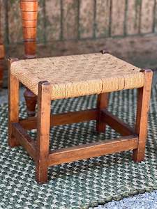 Vintage Rattan Stool