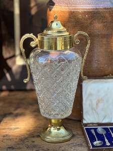 Homewares: Gold & Glass Italian Vase