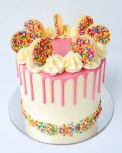 Cake: Mini Sprinkle and Cookie Drip Cake