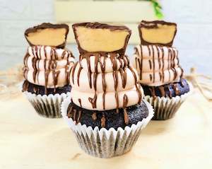 Chocolate Peanut Butter Cupcakes