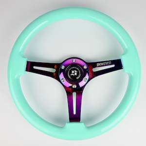 Minty Chrome Steering Wheel