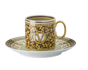 Versace Home: Versace Barocco Mosaic Espresso Cup & Saucer