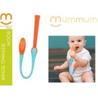 Boon gnaw teething tether - blue raspberry/orange - mummum