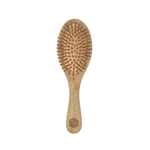 wooden hairbrush (oval)