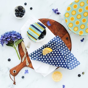 beeswax food wrap - lemon