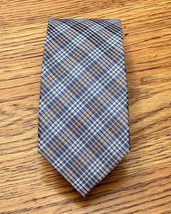 Calvin Klein | Pure Silk Tie | Diagonal Check Tie