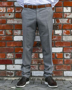 WEDDING SUIT HIRE | Savile Row 'Chrome' Wool Mix Trousers | Grey