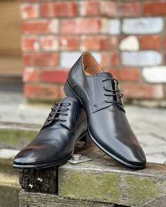 Menswear: SCHOOL BALL-FORMAL SUIT HIRE | Massa | Genuine Leather Dress Shoes | Black